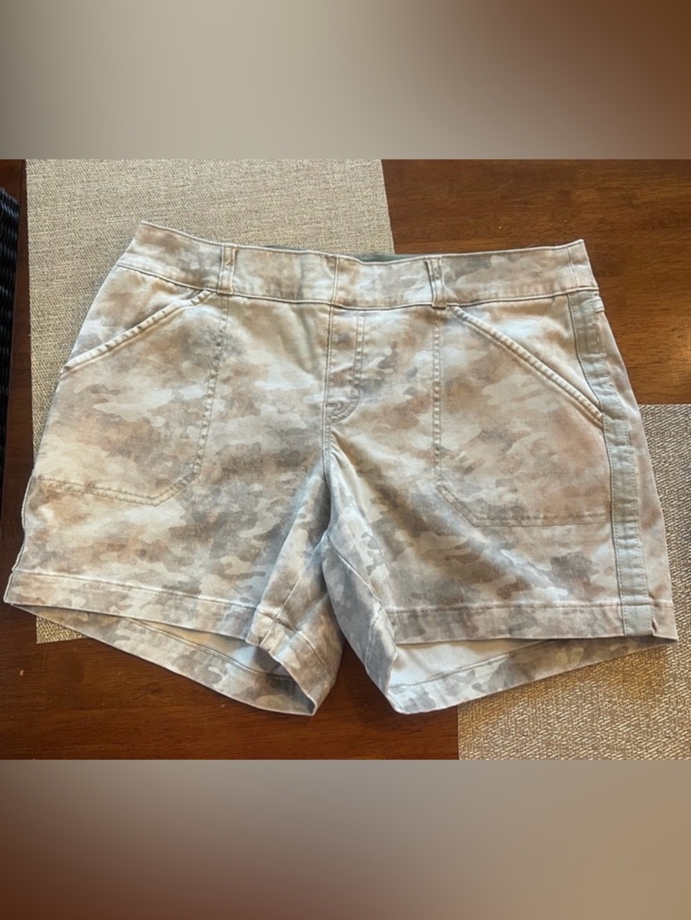 Spanx Camo Denim shorts